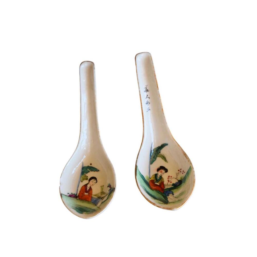 Republic Period Chinese Porcelain Spoons